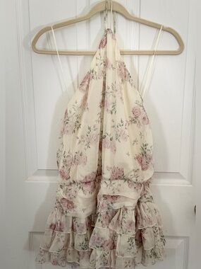 NWT Cotton Candy LA Addie Mini Dress - Butter Floral XS